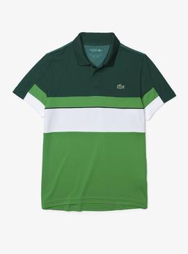 Polo Lacoste Sport Tennis Pique verde para Hombre