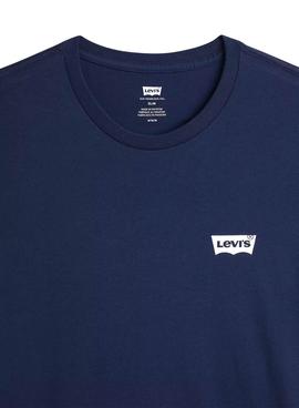 Pack 2 Camisetas Levis Crewneck Marino Blanco