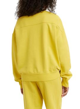 Sudadera Levis Wfh Standard Amarillo Para Mujer