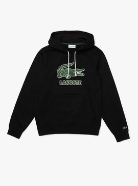 Sudadera Lacoste Hoodie Negro para Hombre