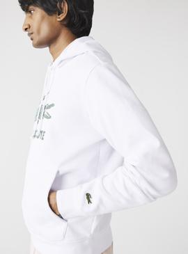 Sudadera Lacoste Hoodie Blaco para Hombre