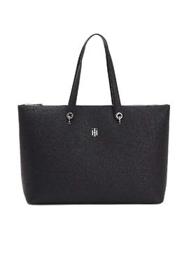 Bolso Tommy Hilfiger Element Tote Negro Para Mujer