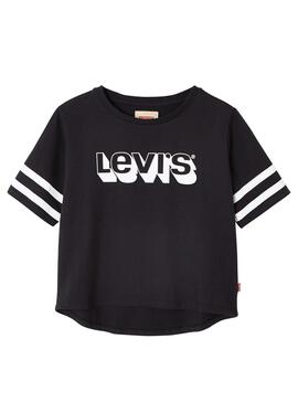 Camiseta Levis Monroe Negro para Niña