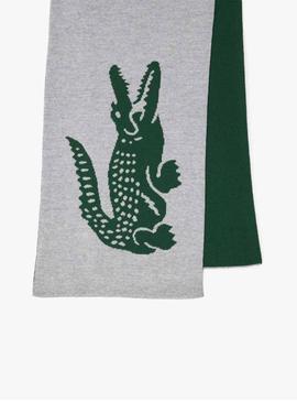 Pañuelo Lacoste Croco Oversized Verde para Hombre