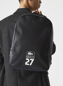 Mochila Lacoste Lona Revestida Marino para Hombre