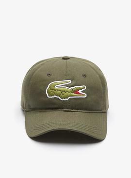 Gorra Lacoste Croco Oversize Verde Hombre y Mujer