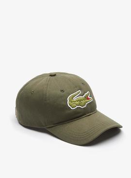 Gorra Lacoste Croco Oversize Verde Hombre y Mujer