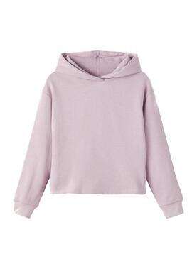 Sudadera Name It Vanita Boxy Rosa Para Niña