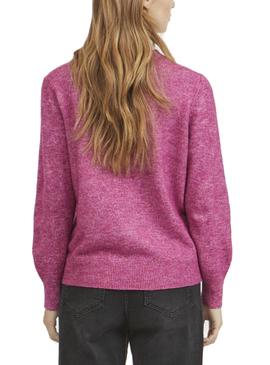 Jersey Vila Ella Crewneck Rosa Para Mujer