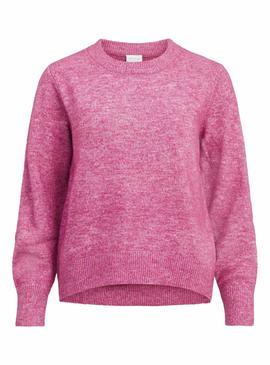 Jersey Vila Ella Crewneck Rosa Para Mujer