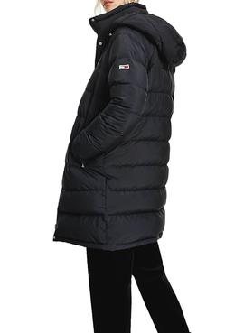 Abrigo Tommy Jeans Puffer  Negro para Mujer