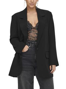 Blazer Only Lana Berry Oversize Negro Para Mujer