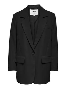 Blazer Only Lana Berry Oversize Negro Para Mujer