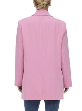 Blazer Only Lana Berry Oversize Rosa Para Mujer