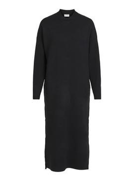 Vestido Vila Olivinja Ankle Negro Para Mujer