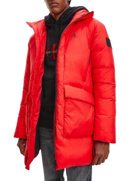 Parka Calvin Klein Technical Rojo para Hombre