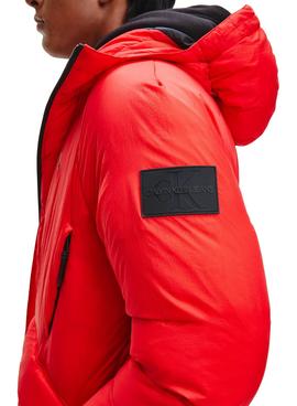 Parka Calvin Klein Technical Rojo para Hombre