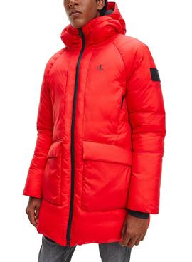 Parka Calvin Klein Technical Rojo para Hombre