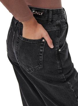 Pantalon Vaquero Only Troy Negro para Mujer