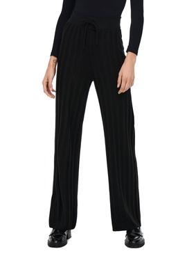 Pantalon Only New Tessa Wide Negro Para Mujer