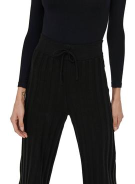 Pantalon Only New Tessa Wide Negro Para Mujer