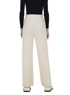 Pantalon Only New Tessa Punto Beige Para Mujer