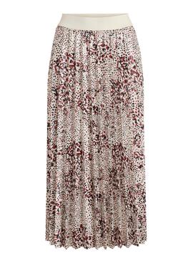 Falda Vila Ban Print Beige para Mujer