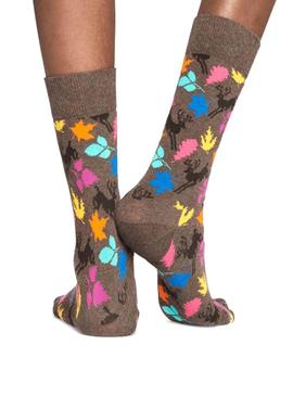 Calcetines Happy Socks Deer Marron Mujer