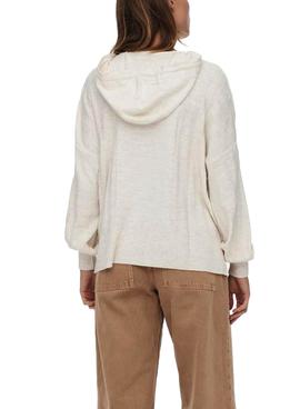 Jersey Only New Tessa Capucha Beige Para Mujer
