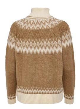 Jersey Only Marjana Estampado Beige para Mujer