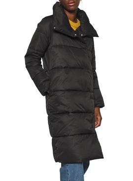 Chaqueta Only New June Long Puffer Negro Mujer