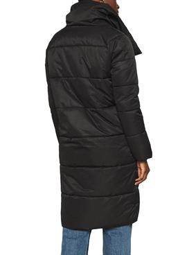 Chaqueta Only New June Long Puffer Negro Mujer