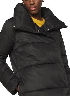 Chaqueta Only New June Long Puffer Negro Mujer