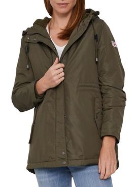 Parka Pepe Jeans Gaby Verde para Mujer