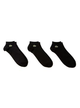 Pack 3 Calcetines Lacoste Negro