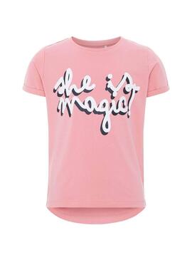 Camiseta Name It Vixi Rosa Para Niña