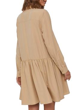 Vestido Pepe Jeans Alessa Beige Para Mujer