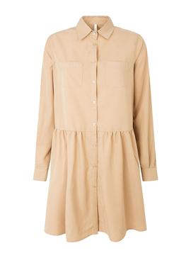 Vestido Pepe Jeans Alessa Beige Para Mujer