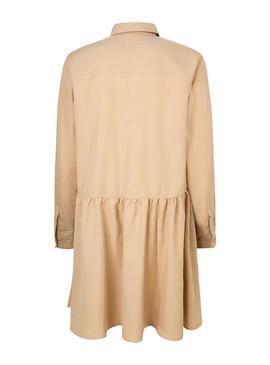 Vestido Pepe Jeans Alessa Beige Para Mujer