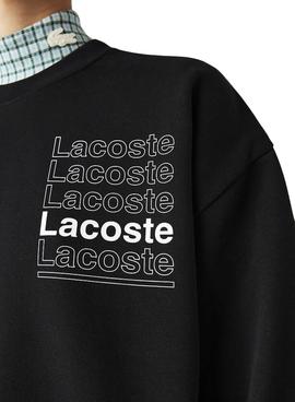 Sudadera Lacoste Live Negra Para Mujer