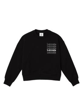 Sudadera Lacoste Live Negra Para Mujer