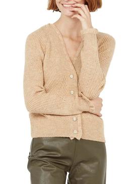 Chaqueta Naf Naf Punto Camel Para Mujer