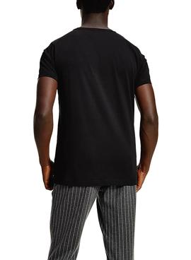 Camiseta Tommy Hilfiger Copr Stripe Negro Hombre