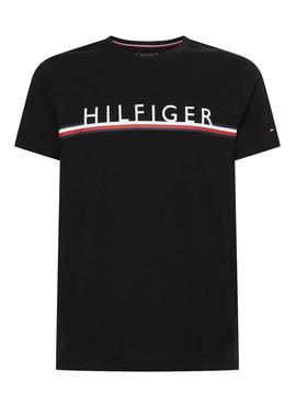 Camiseta Tommy Hilfiger Copr Stripe Negro Hombre