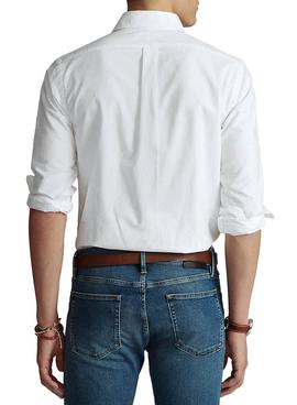 Camisa Polo Ralph Lauren Blanco Oxford Hombre