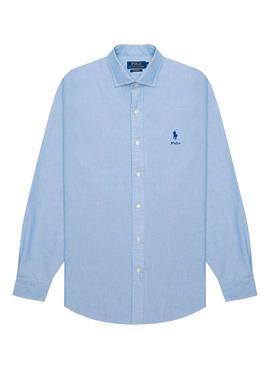 Camisa Polo Ralph Lauren Oxford Azul para Hombre