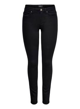 Pantalon Vaquero Only Wauw Life Skinny Negro Mujer