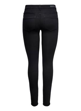 Pantalon Vaquero Only Wauw Life Skinny Negro Mujer