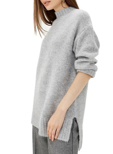 Jersey Only Zolte Highneck Gris para Mujer