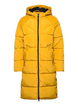 Abrigo Only Amanda Long Puffer Amarillo para Mujer